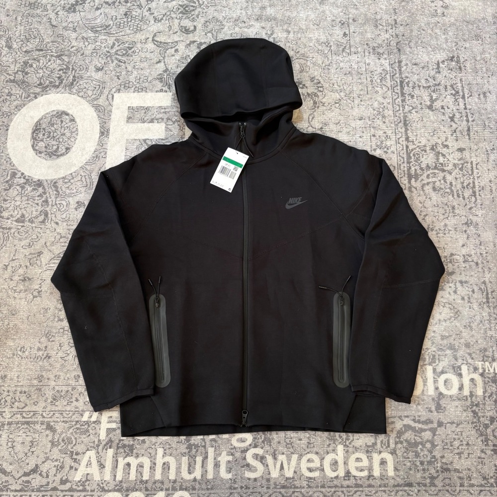 Nike Sportswear Tech Fleece Windrunner Full Zip Hoodie Black XL FB7921-010